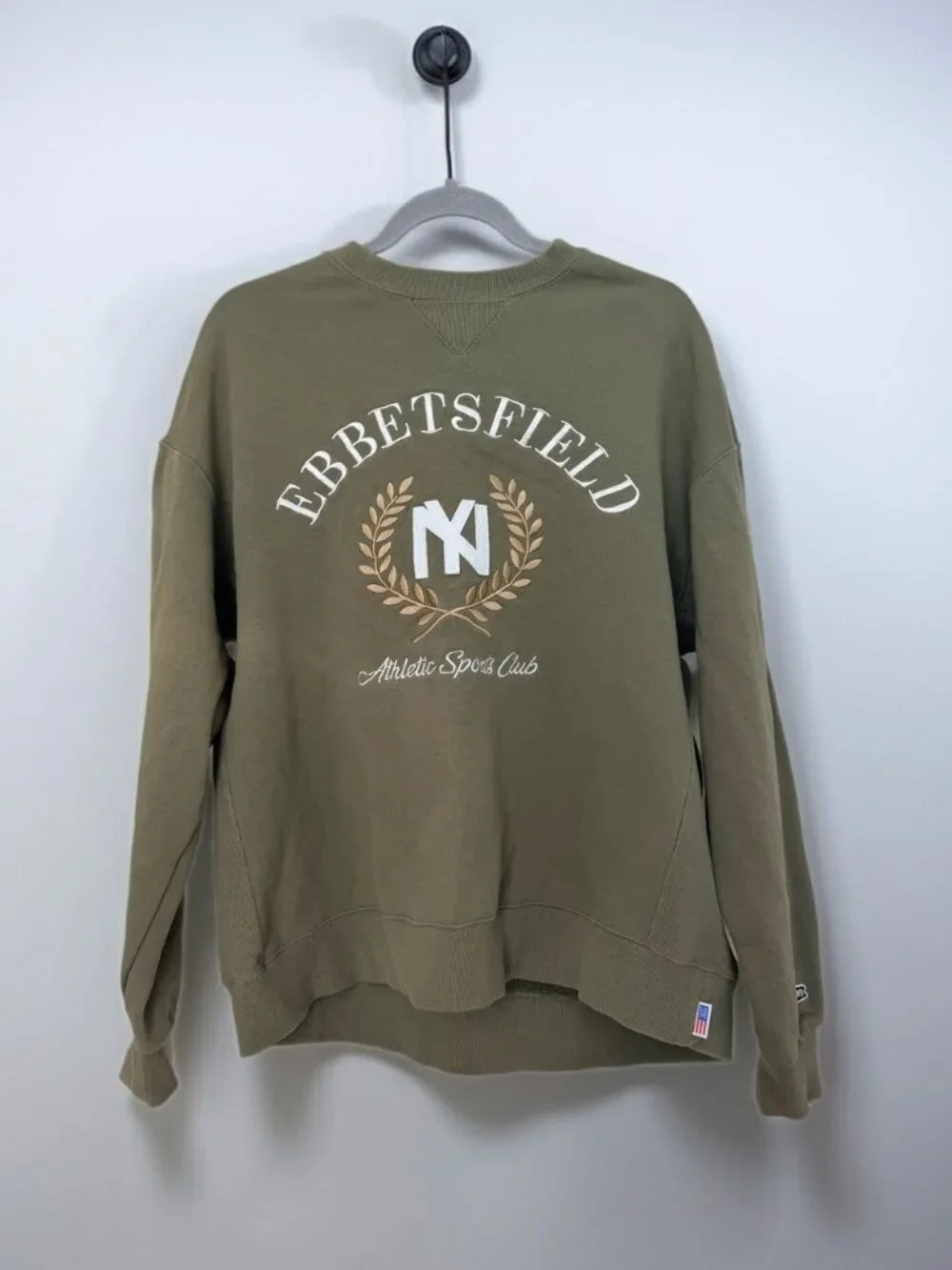 Ebbets Field Flannels NY Athletic Crewneck XL Vintage Americana Retro Collegiate